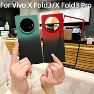 Skin Feeling Gradient Frosted PC Hard Case For Vivo X Fold 3 Fold3 Pro Shockproof Phone Cover Casing