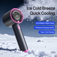 【199-Speed Adjustable Cooling】 Portable High-Speed Handheld Fan Handheld Fan/Portable Fan/USB Fan/Re