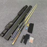 Rainbow-patterned billiard cue, small head cue for 8-ball, snooker cue, professional pool cue with h