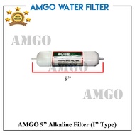 AMGO 9" Alkaline K3000 Alkaline Water Filter System
