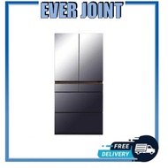 (Free Gift + Disposal ) HITACHI R-GWC670TS 525L 6-DOOR FRIDGE MADE IN JAPAN FREE WMF DIADEM CASSEROL
