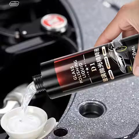 1pc Glass Car Polish Liquid Window Compound Oil Film Remover High Gloss Shine Cleaner Detailing Supp