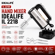 IDEALIFE IL 221B Hand Mixer IL221B Low Watt Cake Flour Bread Dough Mixer Hand Mixer Electric