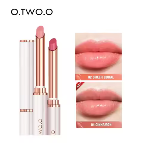 O.TWO.O Moisturizing Lip Balm Color Changing Batom Natural Beeswax Lipstick Nutritious Lip Care For 