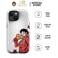Phone CASE Luffy Eating Chicken Thighs Cute Lovely Exquisite White MK CASE Ip 11 12 13 14 15 16 Pro 