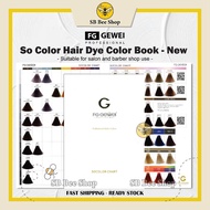 FG Gewei Professional Hair Dye Hair Coloring Book Color Chart Catalog 1Pcs - White (New)