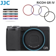 JJC Lens Ring for Ricoh GR4 GR IV Camera Colorful Decoration Lens Ring Cap for Ricoh GRIV, Replace R