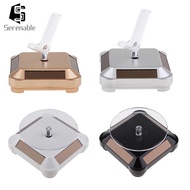 [Serenable] Premium Solar / Battery Powered Jewelry Camera Watch Display Turntable Turn Table Rotary