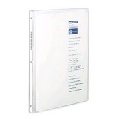 BINDER NOTE A4 30 RING PLASTIC SLIM KOKUYO L-P178 TRANSPARENT NOTEBOOK