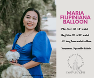 Modern Filipiniana Dress Maria Dress Modern Woman Semi Balloon Cut Taytay Taingge Supplier