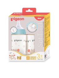 Pigeon - 【2個盒裝】第三代母乳實感PPSU奶瓶/奶樽 Cat 可愛貓貓 240ml | 闊口奶樽 | 泰國版｜平行進口