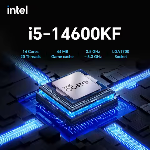 Intel Core i5 14600KF 3.5GHz 14-Core(6-P-core 8-E-core) 20-Thread CPU L3=24M 125W LGA 1700 without c