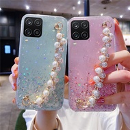 Samsung Galaxy A12 A42 5G Luxury ​Pearl Bracelet Bling Glitter Star Case Samsung Galaxy A42 5G A12 S