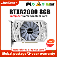 Uanwe A2000 NVIDIA RTX 8GBการ์ดกราฟิกวิดีโอแบบพัดลม GDDR6 GPU PCI-E 4.0 ETX A2000 8G เดสก์ท็อปพีซีเก