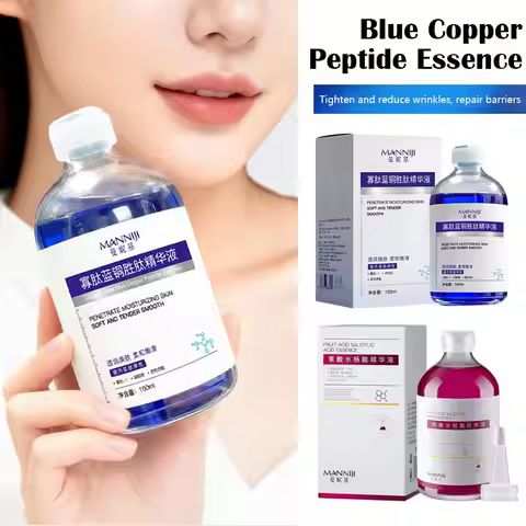 100ML Blue Red Copper Peptide Firming Essence powerful concentrated liquid creating fresh skin Moist