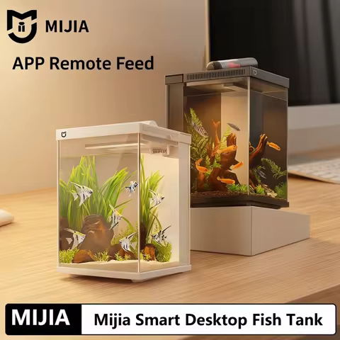 Mijia Smart Fish Tank New Original Mijia Smart Desktop Fish Tank 10L Remote Feeding Via APP Professi