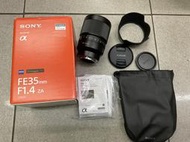 [保固一年][高雄明豐] 95新 Sony FE 35mm F1.4 功能都正常 便宜賣 [B1381]