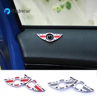 （FT）3D Metal Car Styling Car Door Pin Lock Wing Emblem Sticker Case Decor For Mini Cooper One S R50 