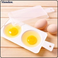 MUNDAN Egg Steamer 2 Eggs Cooker Steamer Tool Microwave Eggs Kitchen Tool Baking Draining Egg Boiler