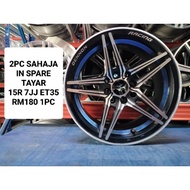 USED SPORT RIM 15 INCH IN SPARE TAYAR RM180 1 BIJI VIOS MYVI PERSONA WAJA SAGA