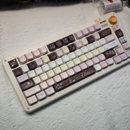 Butterfly Print Keycap MDA Height Five-Sided Sublimation Purple Mechanical Keyboard Cap 61 68 75 87 