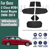 For Mercedes Benz C Class W204 S204 Avant Wagon 2008-2014 Car Curtain Window Sunshade Covers Sun Shade Visor Auto Accessories