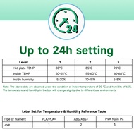 KINGROON 3D Printer Filament Dryer Box Spool Holder 50℃ to 68℃ Temperature Adjustable with LED Displ