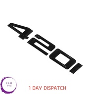 420i GLOSS BLACK REAR BOOT LID TRUNK BADGE EMBLEM LETTERING FOR BMW 4 SERIES