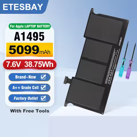 ETESBAY A1495 Laptop Battery For Apple MacBook Air 11" A1465(2013) MD711LL/A MD712/A MD711/B 020-808