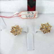 Int112Cc2Gw GIWANG ANTING BERLIAN INTAN BUNGA PERMATA PERHIASAN WANITA