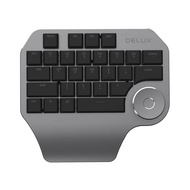 Delux T11 Designer Keyboard Keypad with Smart Dial 3 Group Customized Keys for Windows Mac OS &amp; Design Software