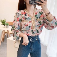 2588 RESTOCK!!! BLOUSE FLOWER MELODY IMPORT KS2588