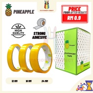 Pineapple Cellophane Tape / Stationery Tape / Tape / Transparent Tape 12MM / 18MM / 24MM