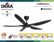 DEKA F5DC LED Pro Remote Ceiling Fan 10 Speed DC Motor with LED Light 56 ABS 5 Blade | F5DC Pro | 12