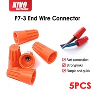 5pcs  Wire Connectors Screw Terminals Wire Range Close End Cap Connector