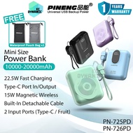 Pineng PN-725PD 10000mAh Powerbank 22.5W Fast Charging Power Bank Pineng PN-726PD 20000mAh Powerbank