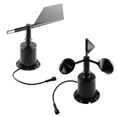 3 Cup Wind Speed Direction Sensor Weather Station Outdoor Polycarbon 30m/s Anemometer Sensor Output 