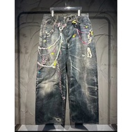 Acne studio 3D Printing Loose Straight Jeans