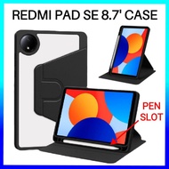 Redmi Pad SE 8.7inch High Quality Transparent Acrylic Pen Slot Case Redmi Pad SE Protector Case
