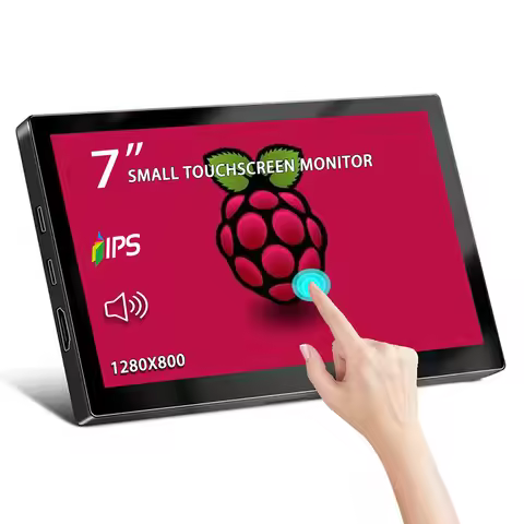 Touchscreen Small Monitor 7-Inch Portable Monitor Mini Monitor 1280*800 60Hz HDMI TYPE-C for Raspber