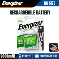 ORIGINAL 4PCS AA ENERGIZER 2000MAH RECHARGEABLE BATTERY AA POWERPLUS