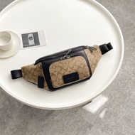 ของแท้100% ขนาดแบรนด์อเมริกา: 40*17*7ซม. ติดตามผู้หญิงกระเป๋าเข็มขัดชายเอวกระเป๋าคาดหน้าอกขอ C2716 C