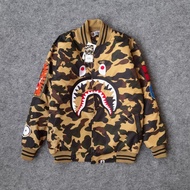 JAKET BOMBER VARSITY BAPE CAMO WGm HIGH QUALITY CASUAL