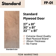 (F&W) Plywood Door / Custom/Standard Plywood Door /bilik pintu papan