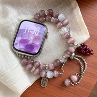 Cat Eye Beaded Strap Suitable for A-pple A-pple Watch i-watch Watch Strap