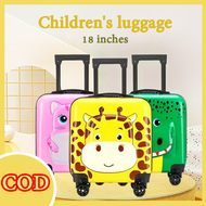 🚚จัดส่ง1-2วัน🚚 Children's Trolley Case 18 inch Cartoon suitcase กระเป๋าเดินทาง กระเป๋าเดินทางล้อลาก ล้อหมุนได้ 360องศา