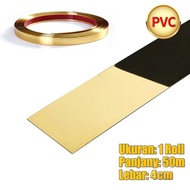 5M List Plat Strip Mirror Gold/Plat Strip Gold Mirror Sticker/ List Strip emas rata cermin Stiker De