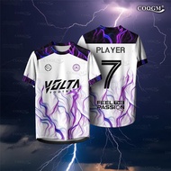 Purple Classic Futsal Football Baju Jersey Custom Name Volta Jersey _