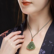 5.5 Hetian Jade Maitreya Buddha Pendant Jade Buddha Female Necklace Buddha Gong Jade Pendant Big Belly Laughing Buddha Jade Buddha