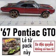 Hot Wheels 1967'67 Pontiac GTO muscle pony sports car model